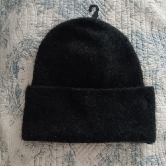 New POLO RALPH LAUREN Charcoal Grey Cashmere Knit Hat - Picture 2 of 5